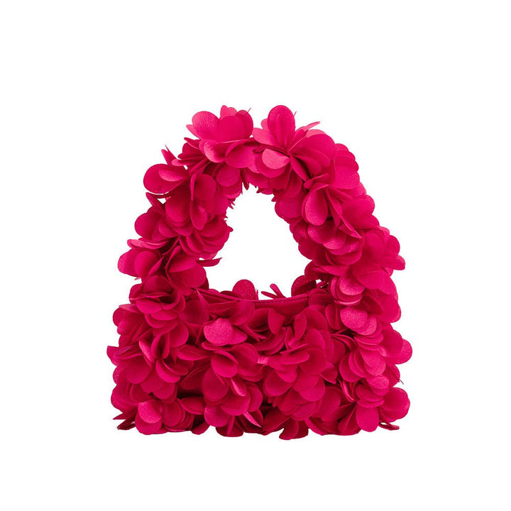 Melie Bianco Bloom Satin Top Handle Bag - Capri by Sunset & Co.