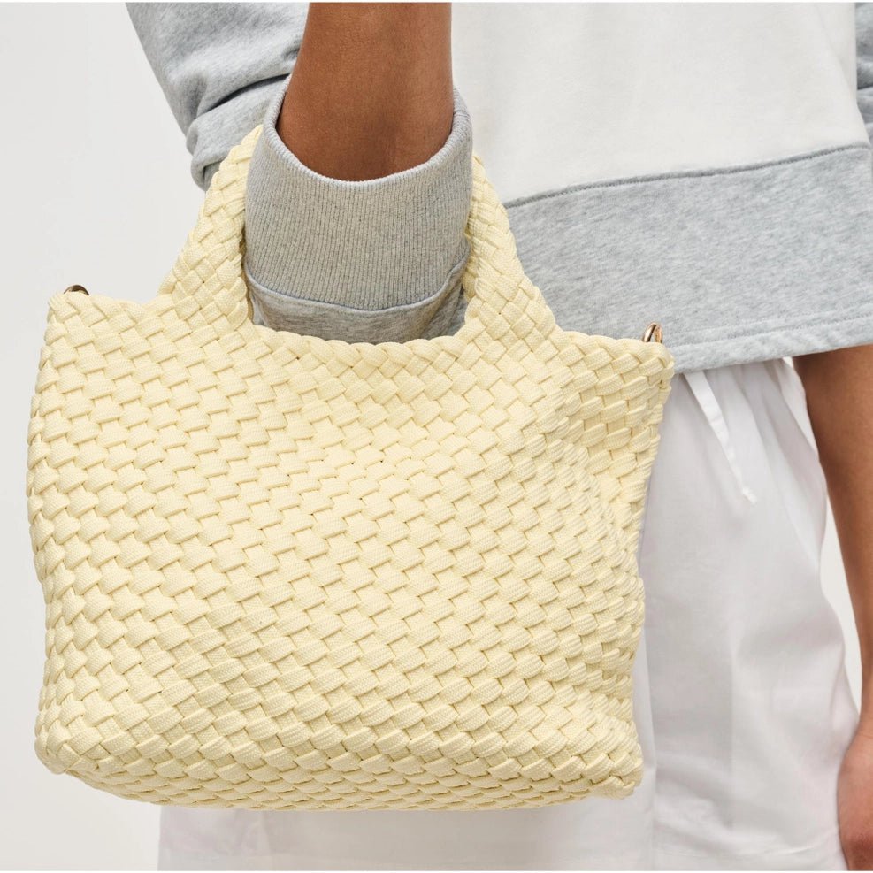 Sol and Selene Small Sky's The Limit Woven Crossbody - Capri by Sunset & Co.