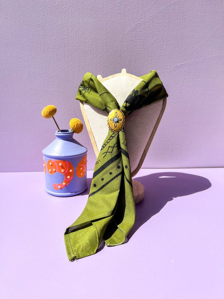 Opal Concho Bandana Slide