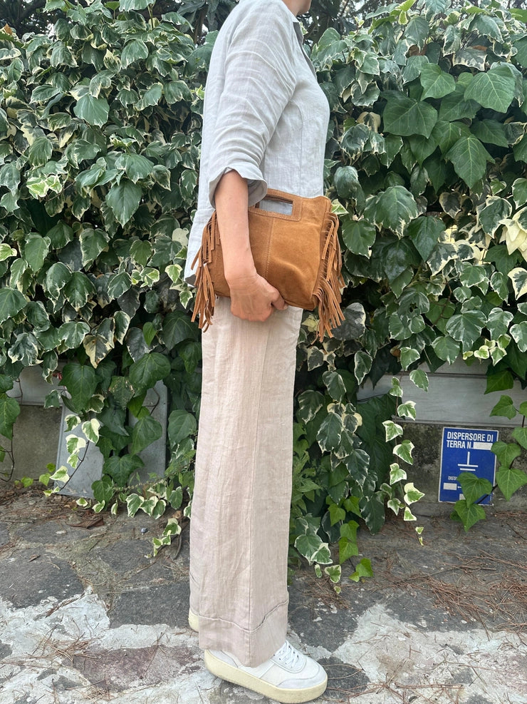 Lily Suede Fringe Bag
