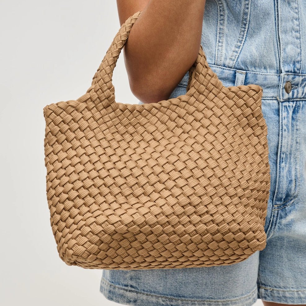 Sol and Selene Small Sky's The Limit Woven Crossbody - Capri by Sunset & Co.