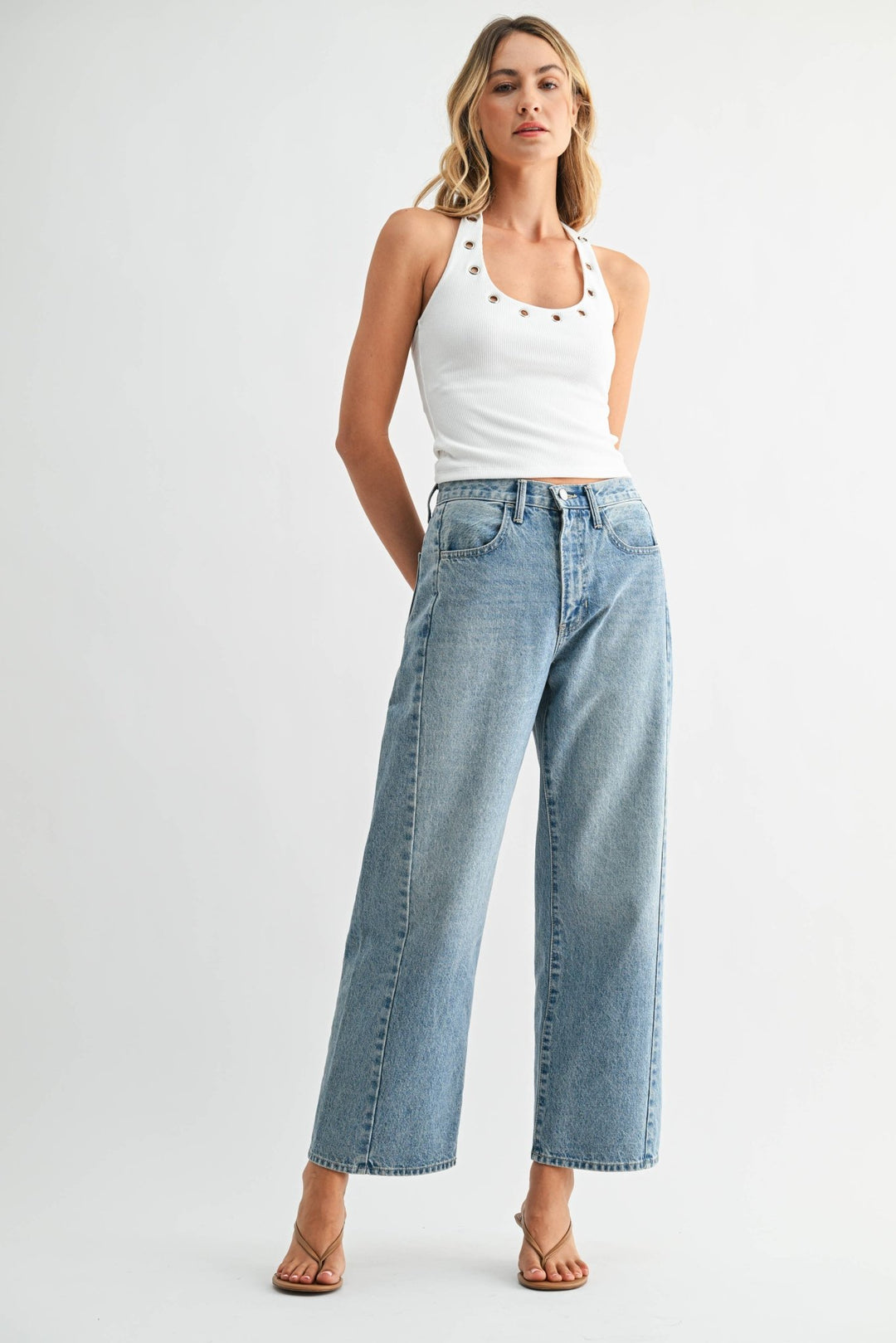 JUST BLACK DENIM Barrel Jean Twist - Capri by Sunset & Co.