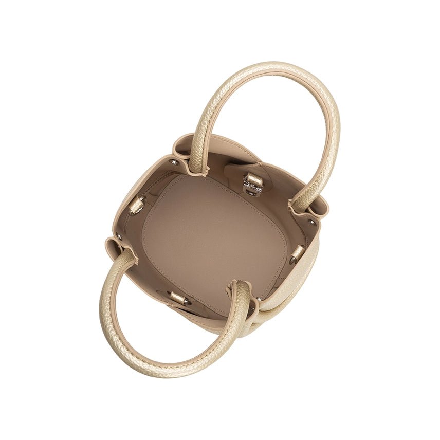 Melie Bianco Tulip Mini Recycled Vegan Leather Top Handle Bag - Capri by Sunset & Co.