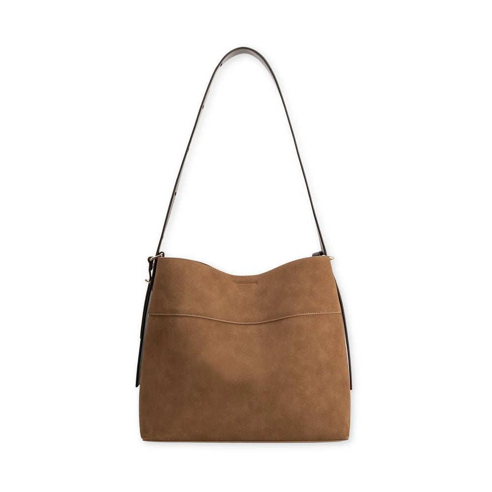 Melie Bianco Stormie Recycled Vegan Suede Tote Bag - Capri by Sunset & Co.
