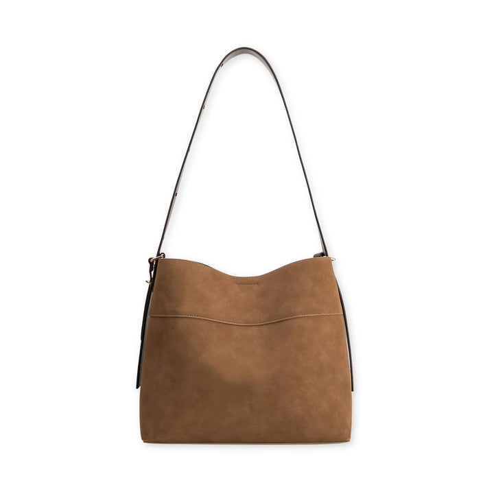 Melie Bianco Stormie Recycled Vegan Suede Tote Bag - Capri by Sunset & Co.