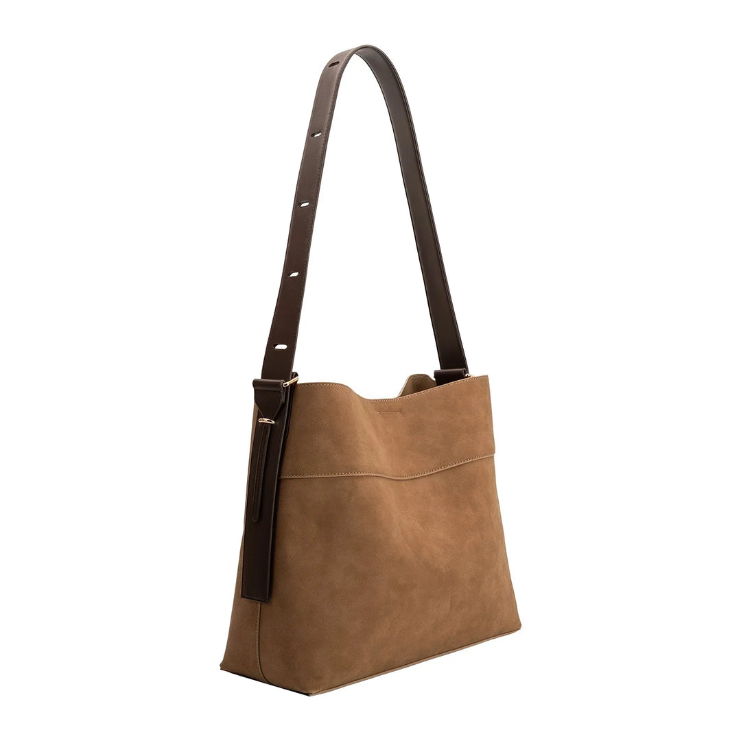 Melie Bianco Stormie Recycled Vegan Suede Tote Bag - Capri by Sunset & Co.