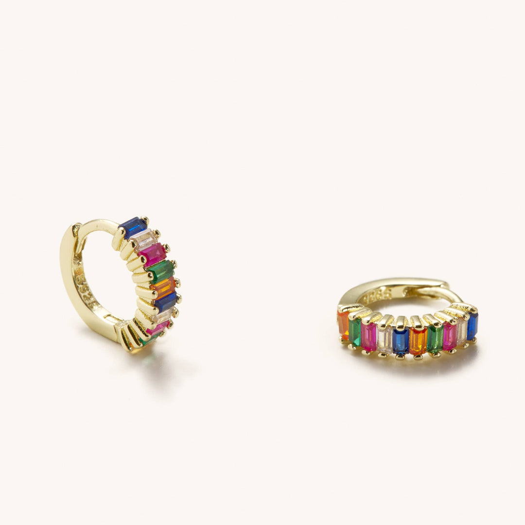 Nikki Smith Designs Rainbow Gem Huggies - Capri by Sunset & Co.