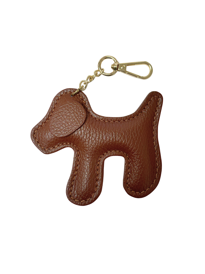 Dog Leather Keychain
