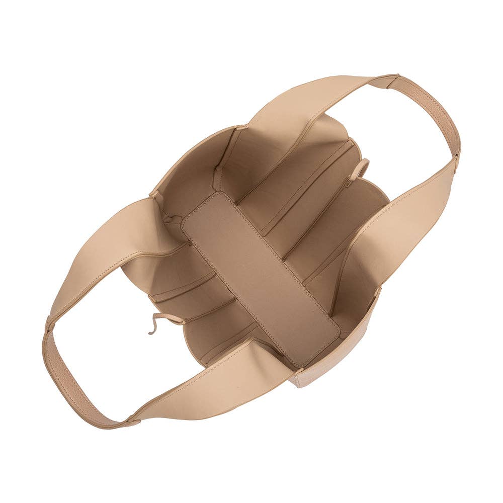 Melie Bianco Harper Recycled Vegan Leather Tote Bag - Capri by Sunset & Co.