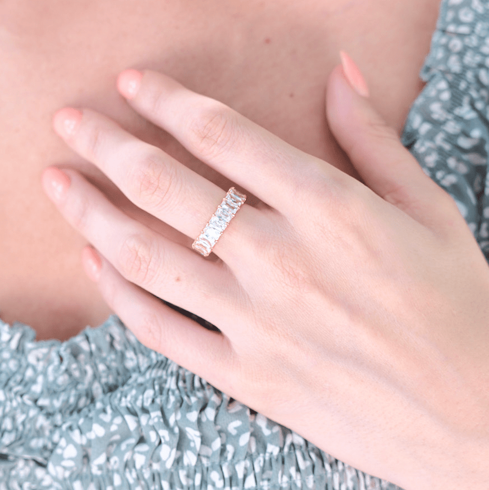 Nikki Smith Designs Waterproof Gold Crystal Ring - Capri by Sunset & Co.
