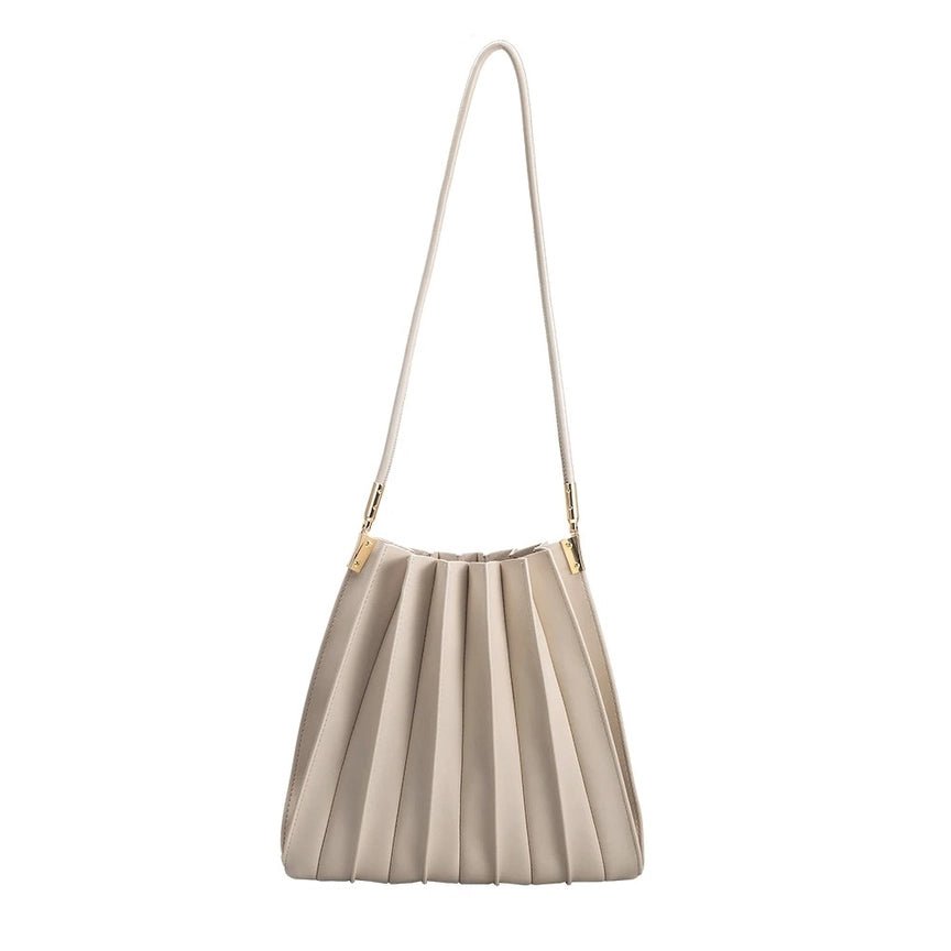 Melie Bianco Carrie Pleated Vegan Shoulder Bag - Capri by Sunset & Co.