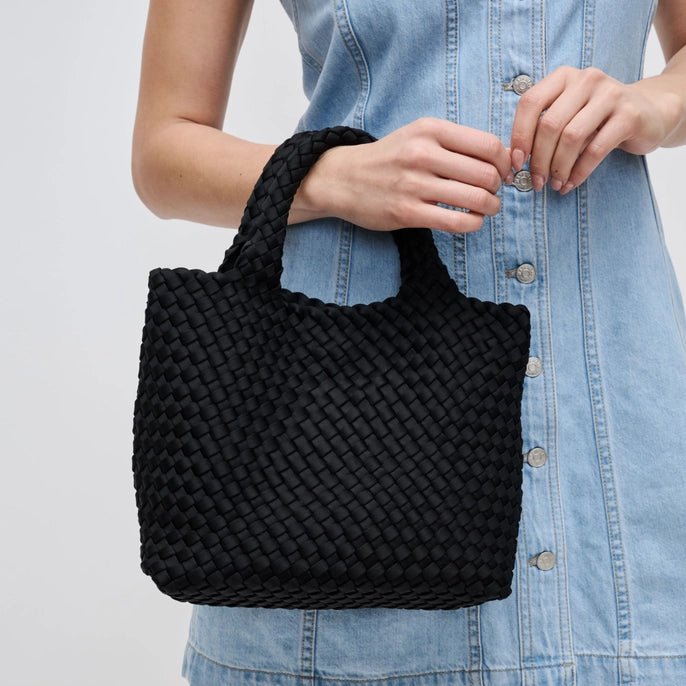 Sol and Selene Small Sky's The Limit Woven Neoprene Crossbody - Capri by Sunset & Co.