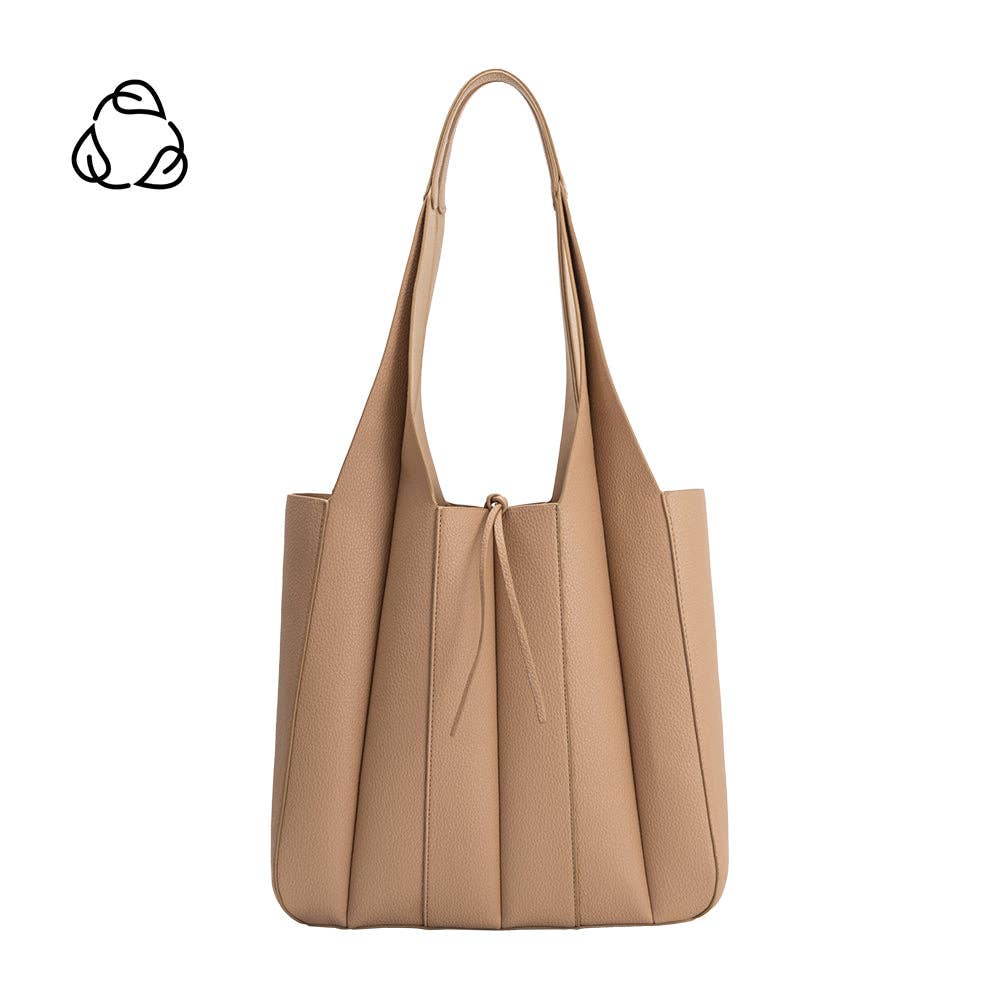 Melie Bianco Harper Recycled Vegan Leather Tote Bag - Capri by Sunset & Co.