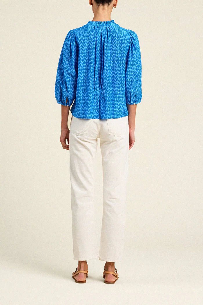 Trovata Orly Blouse - Capri by Sunset & Co.