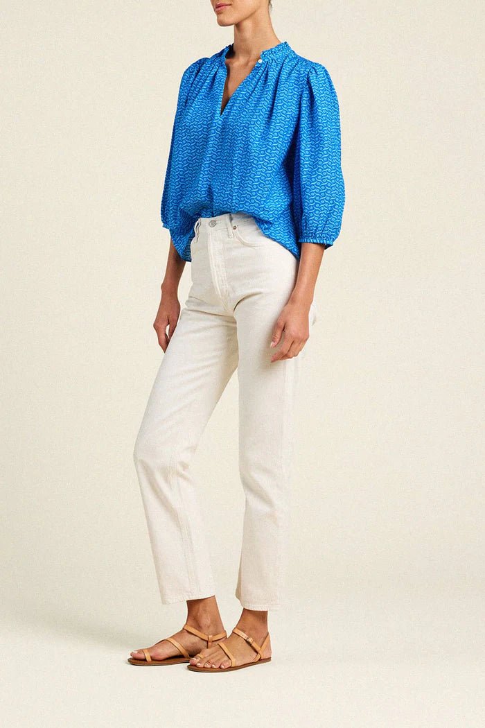 Trovata Orly Blouse - Capri by Sunset & Co.