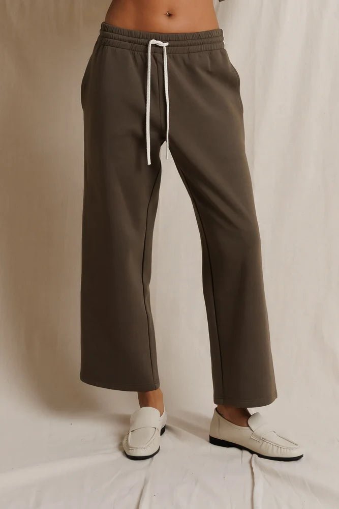 PerfectWhiteTee Claud Track Pant - Capri by Sunset & Co.