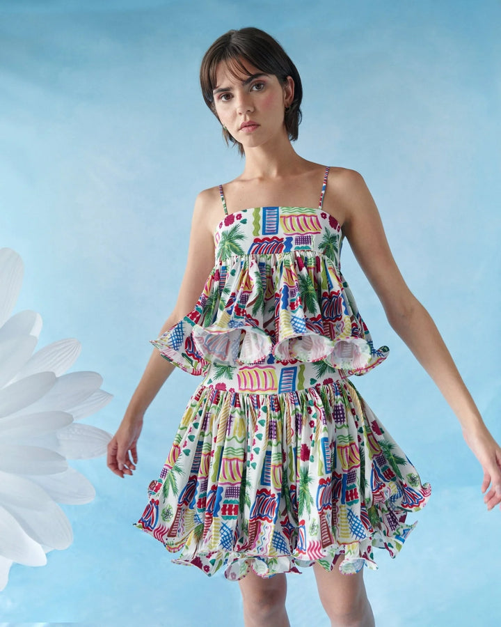 Celia B Cranberry Skirt - Capri by Sunset & Co.