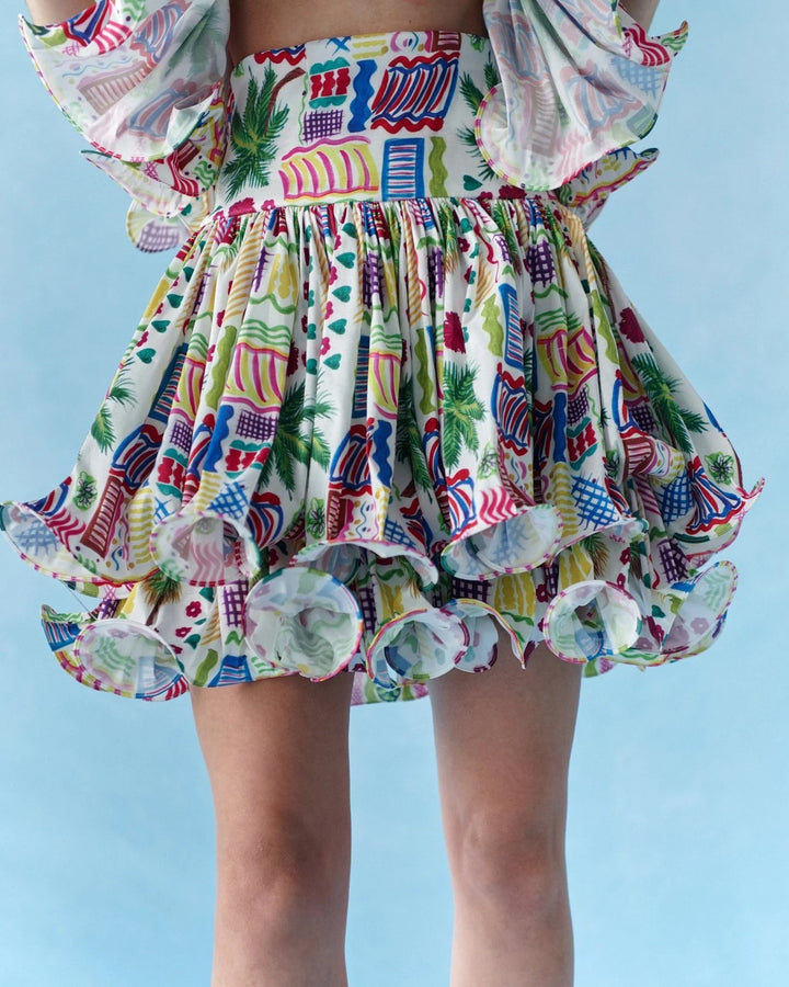 Celia B Cranberry Skirt - Capri by Sunset & Co.