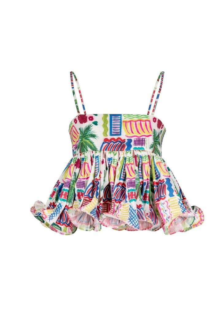 Celia B Cranberry Top - Capri by Sunset & Co.