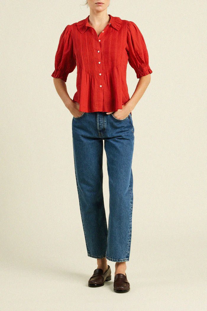Trovata Jess Blouse - Capri by Sunset & Co.