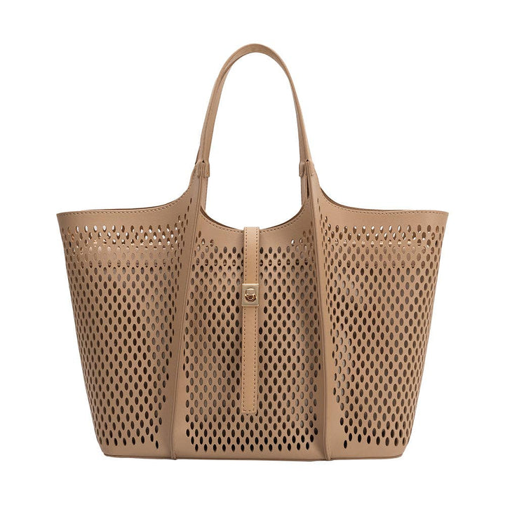 Melie Bianco Malia Laser Cut Vegan Leather Tote Bag - Capri by Sunset & Co.