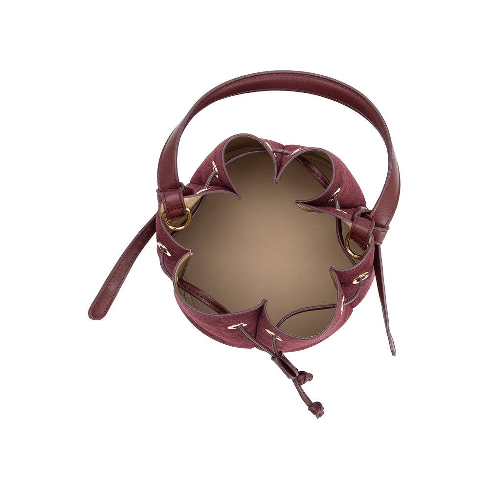 Melie Bianco Laguna Mini Vegan Suede Top Handle Bag