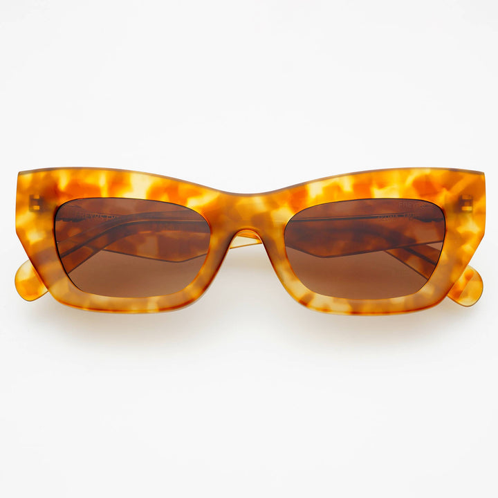 Freyrs Selina Cat Eye Sunglasses - Amber Tortoise - Capri by Sunset & Co.