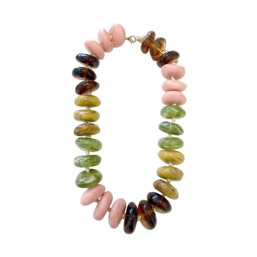 Delray Chunky Beaded Necklace - Capri by Sunset & Co.