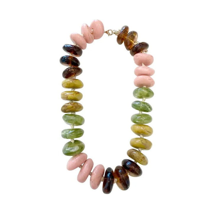 Delray Chunky Beaded Necklace - Capri by Sunset & Co.