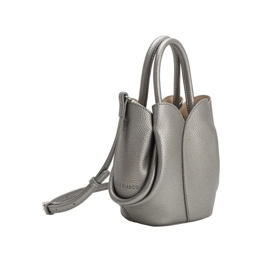 Melie Bianco Tulip Mini Recycled Vegan Leather Top Handle Bag - Capri by Sunset & Co.