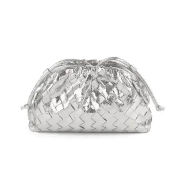 Accessory Concierge Woven Cloud Clutch