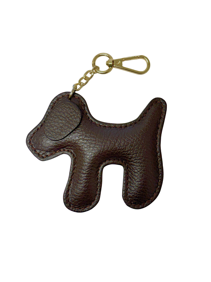 Dog Leather Keychain