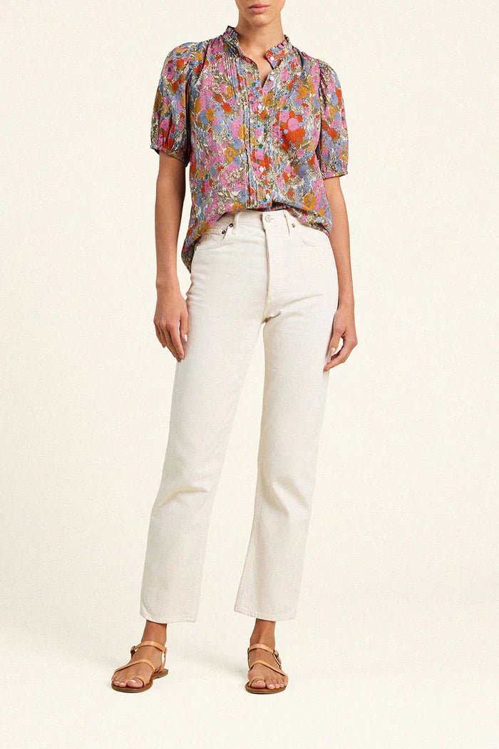 Trovata Mira Blouse - Capri by Sunset & Co.