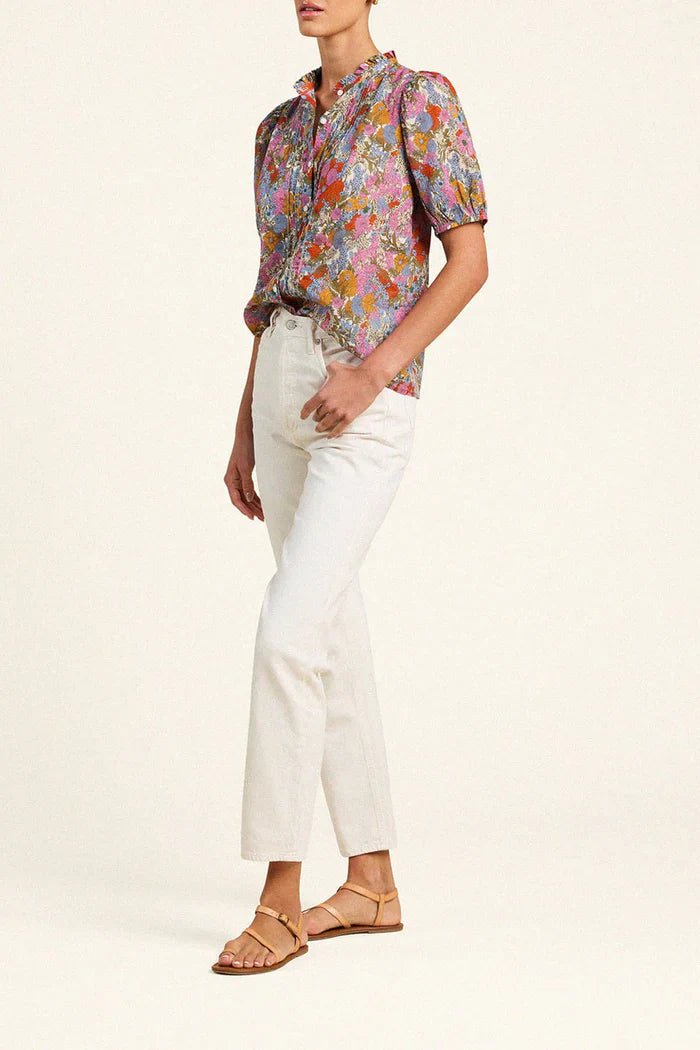Trovata Mira Blouse - Capri by Sunset & Co.