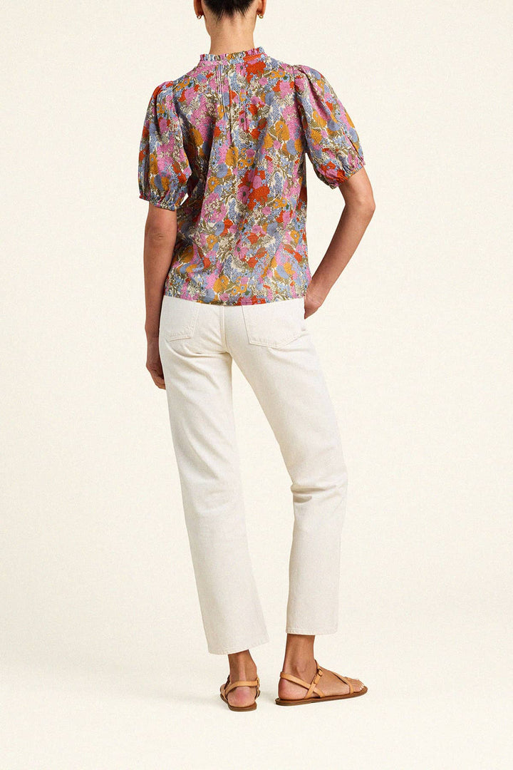 Trovata Mira Blouse - Capri by Sunset & Co.