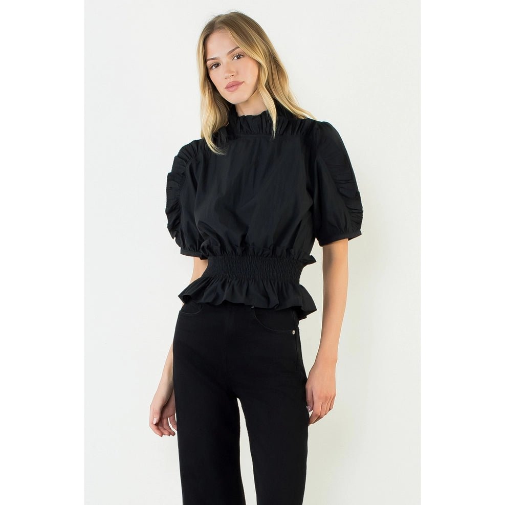 Ruffled Detail Top - Capri by Sunset & Co.