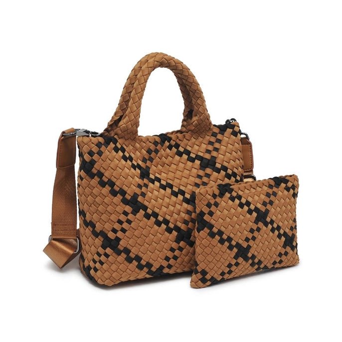 Sol and Selene Small Sky's The Limit Woven Neoprene Crossbody - Capri by Sunset & Co.