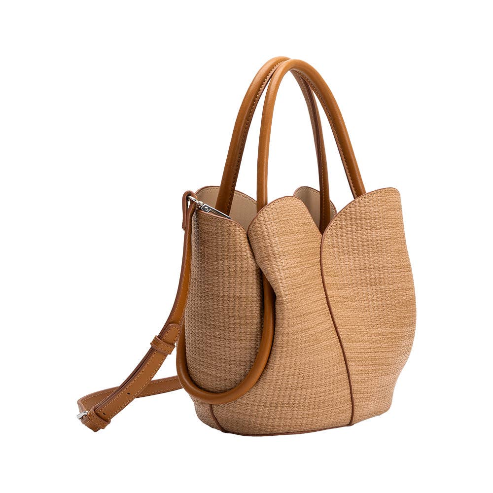 Melie Bianco Tulip Recycled Vegan Top Handle Bag - Capri by Sunset & Co.
