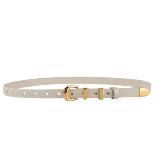 Accessory Concierge Sleek & Chic Belt - White - Capri by Sunset & Co.
