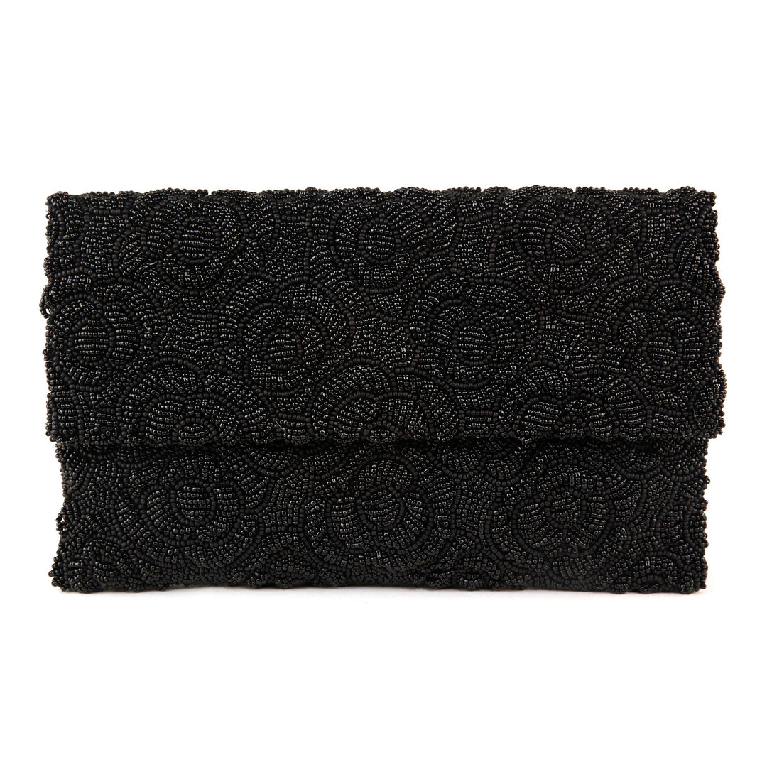 Tiana Designs Beaded Raised Floral Clutch - Capri by Sunset & Co.