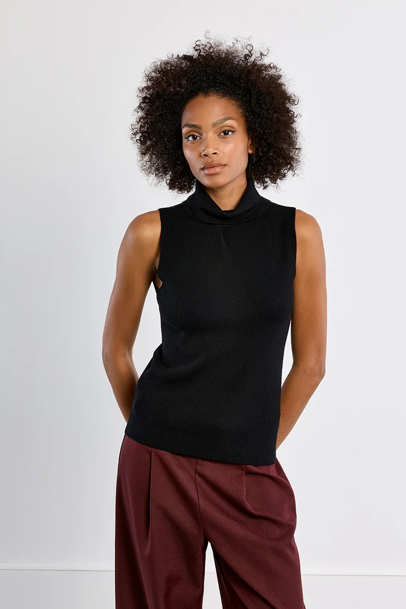 Molly Bracken Thin Sleeveless Turtleneck