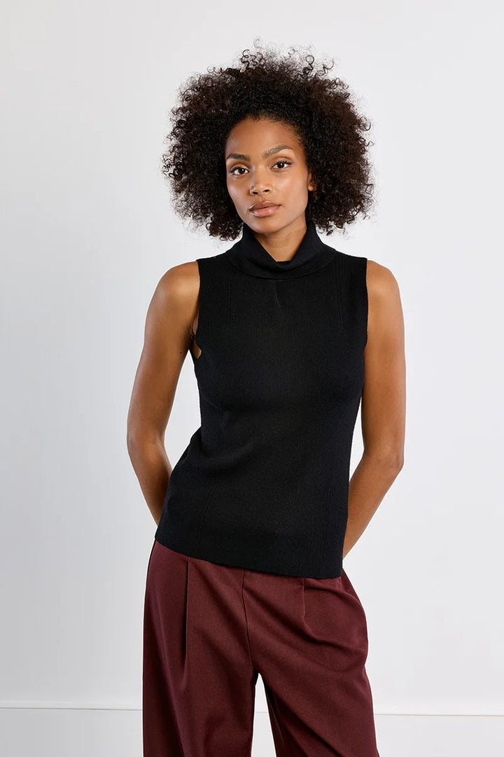 Molly Bracken Thin Sleeveless Turtleneck