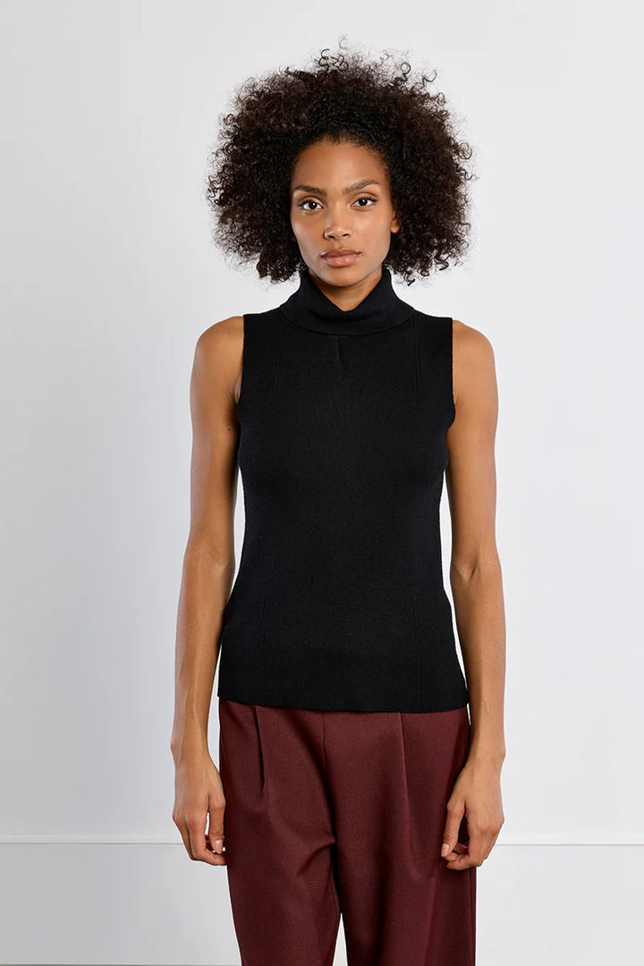 Molly Bracken Thin Sleeveless Turtleneck