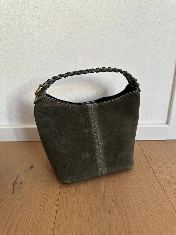 Emilia Mini Suede Bucket Bag