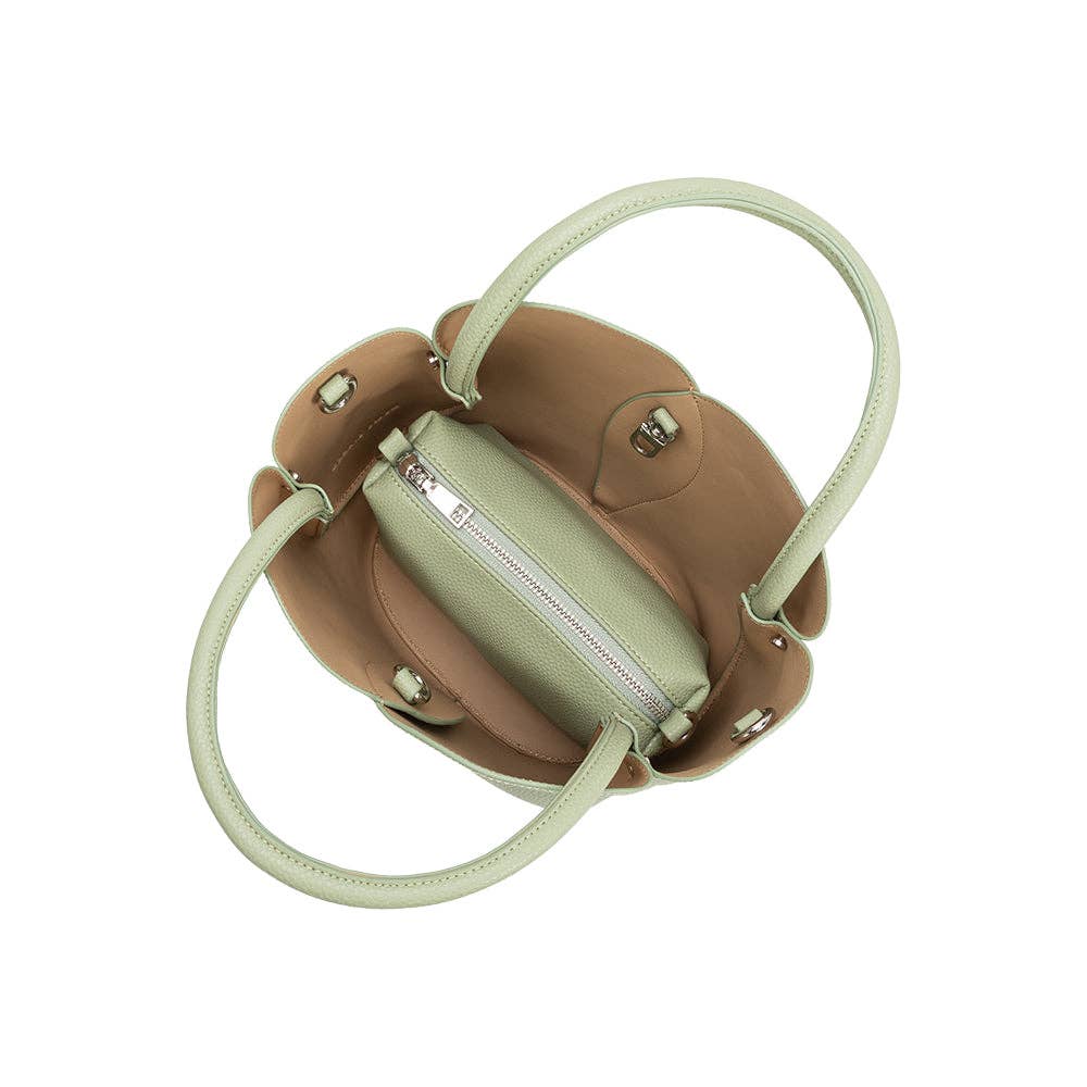 Melie Bianco Tulip Recycled Vegan Top Handle Bag - Capri by Sunset & Co.