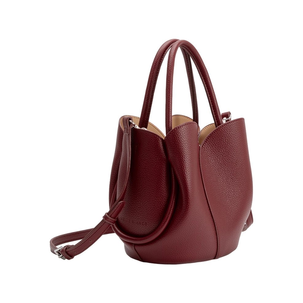 Melie Bianco Tulip Recycled Vegan Top Handle Bag - Capri by Sunset & Co.