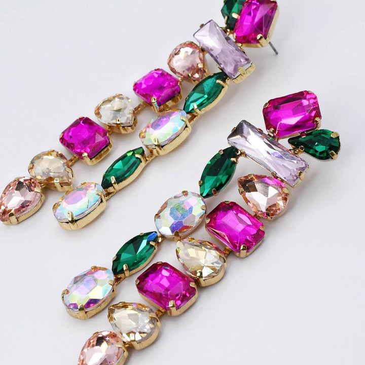 Treasure Jewels Inc. Gemstone Rain Drop Earrings - Capri by Sunset & Co.