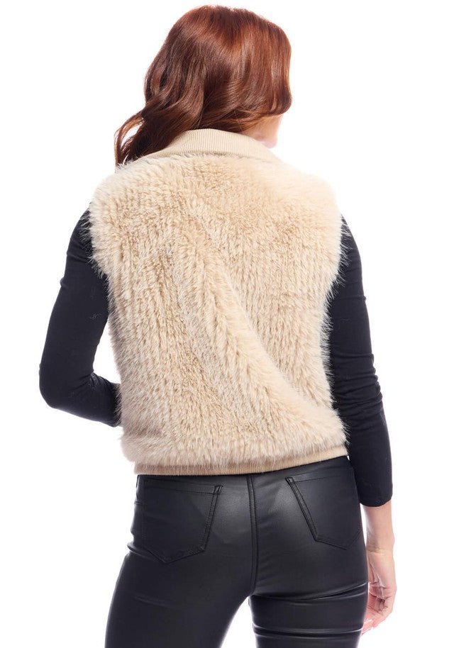 Donna Salyers Fabulous Furs Parkside Knit Zip Vest - Capri by Sunset & Co.