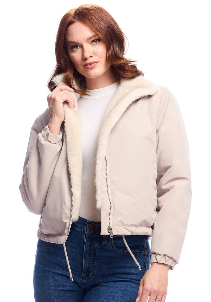 Donna Salyers Fabulous Furs Insta Reversible Zip Jacket - Capri by Sunset & Co.