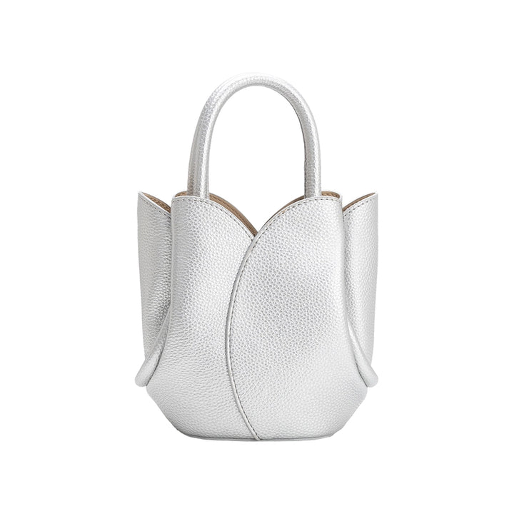 Melie Bianco Tulip Mini Recycled Vegan Leather Top Handle Bag - Capri by Sunset & Co.